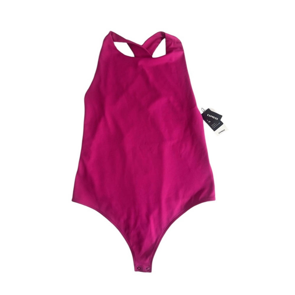 Womens Express Hot Pink Body Suit Size Large